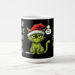 Funny Christmas "Ew People" Meowy Cat Lovers Coffee Mug