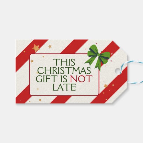 Funny Christmas Family Retro Procrastination Gift Tags