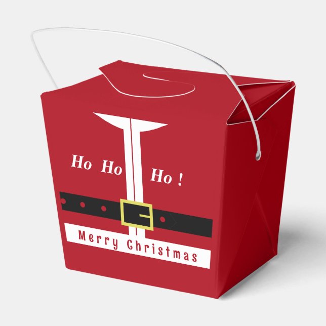 Funny Christmas Favor Box Santa Gift (Back Side)