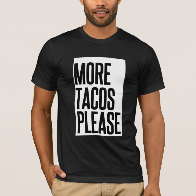 Funny Christmas Feliz Navidad More Tacos Please T-Shirt (Front)