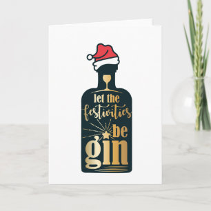 Funny Christmas Festivities BeGin Humor Holiday Card