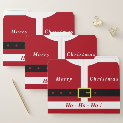 Funny Christmas File Folder Santa Claus Gifts