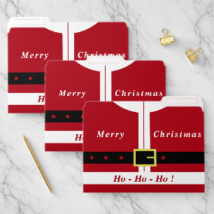 Funny Christmas File Folders Santa Claus Gifts