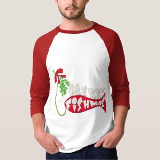 Funny Christmas Fishing Shirt -Merry Fishmas 