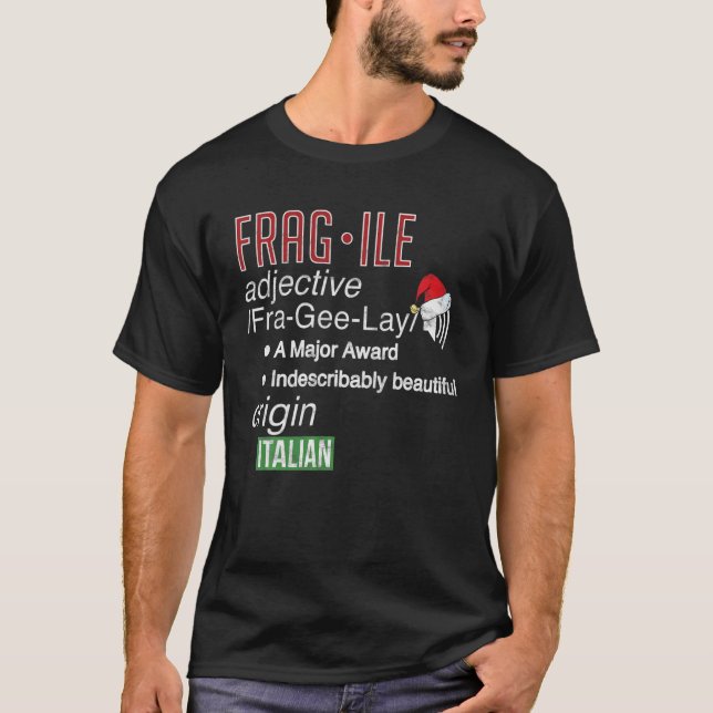 Funny Christmas Fragile Fra Gee Lay Major Award T T-Shirt (Front)