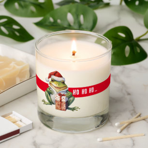 Funny Christmas Frog Customizable Scented Candle