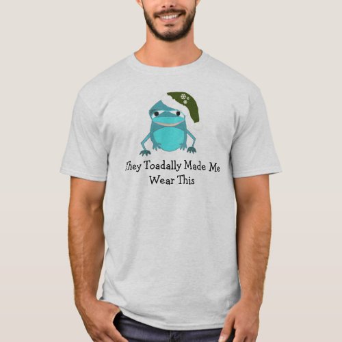 Funny Christmas Frog With Saying T_Shirt