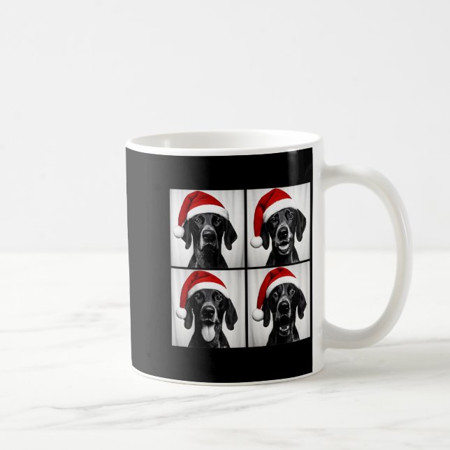 Funny Christmas German Shorthaired Inter Santa Pho Coffee Mug (Right)