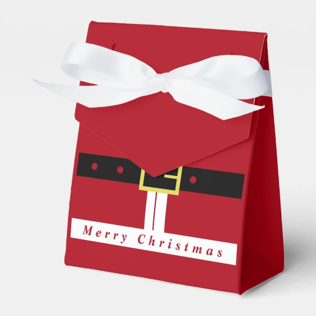 Funny Christmas Gift Box Santa Claus Design (Front Side)