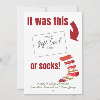 Funny Christmas Gift Card Holder