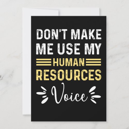 Funny Christmas Gift For Human Resources for mom Invitation