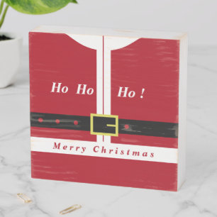 Funny Christmas Gift Santa Woden Box