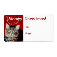 Funny Christmas Gift Tag Labels