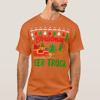 funny christmas gifts Christmas Deer Truck T-Shirt