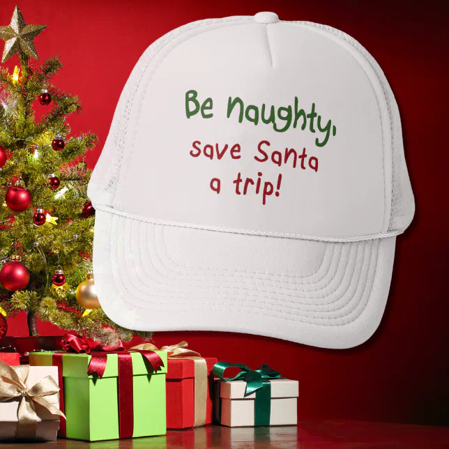 Funny Christmas gifts Holiday humor quotes hats Zazzle