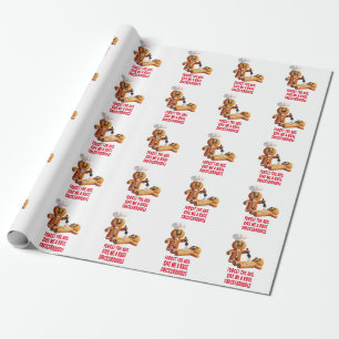 Funny Christmas: Gingerbread Huge Snickerdoodle Wrapping Paper