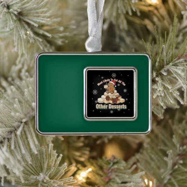 Funny Christmas Gingerbread Man - Most Likely  Ornament (Tree)