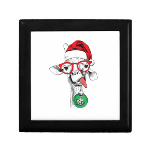 Funny Christmas Giraffe, Cute Giraffe Christmas Gift Box