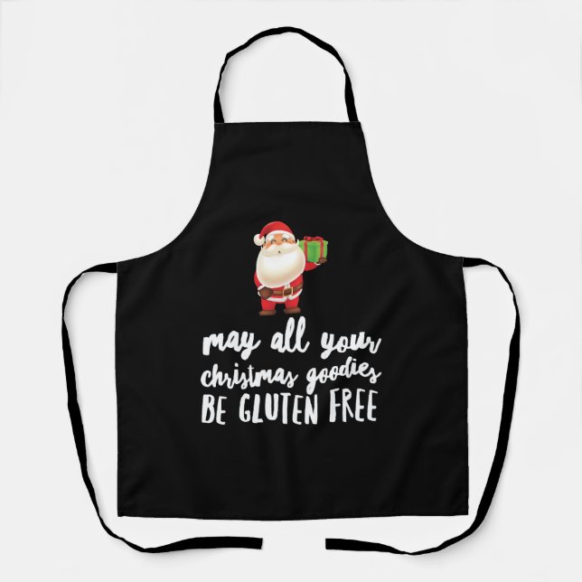 Funny Christmas Gluten Free Apron (Front)