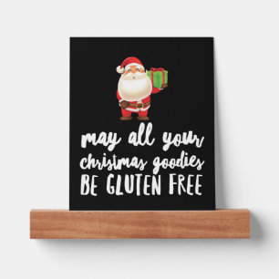 Funny Christmas Gluten Free Picture Ledge