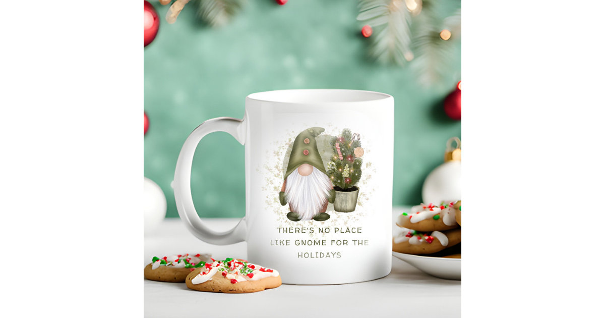 Christmas Gnomes Personalized Large Coffee Mug - 15oz