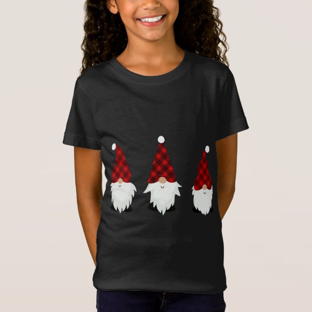 Funny Christmas Gnomes Christmas Family T-Shirt (Front)