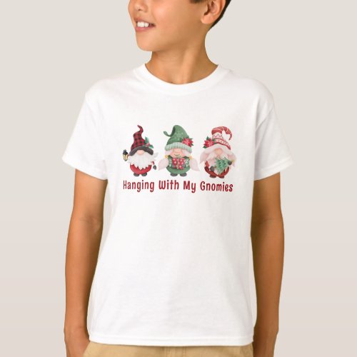 Funny Christmas Gnomes Holiday T_Shirt