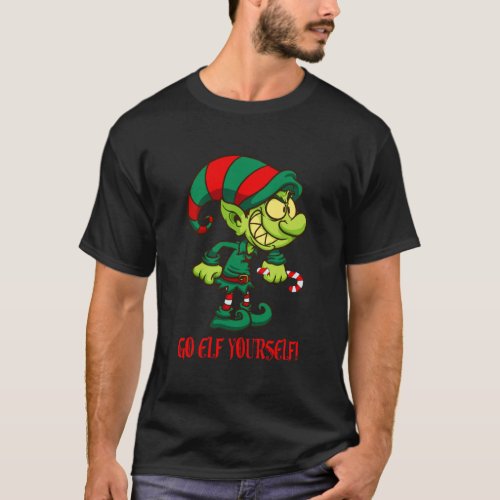 Funny Christmas Go Elf Yourself Men Women Adults T T_Shirt