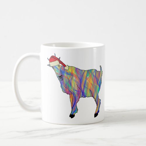 Funny Christmas Goat Coffee Mug