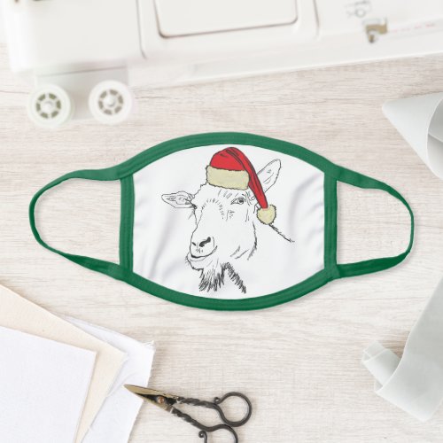 Funny Christmas Goat Face Mask