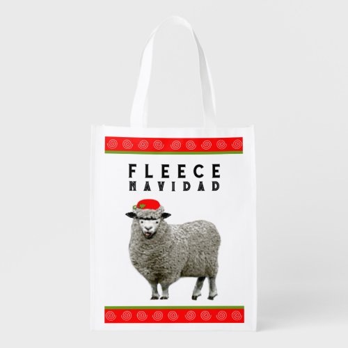 Funny Christmas Grocery Bag