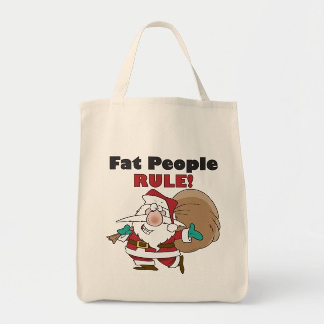 Funny Christmas Grocery Tote Bag (Front)