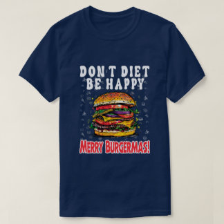 Funny Christmas Hamburger Design Men's T-shirt's T-Shirt