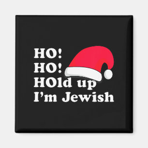 Funny Christmas Hat Design For Irreverent Jewish P Magnet