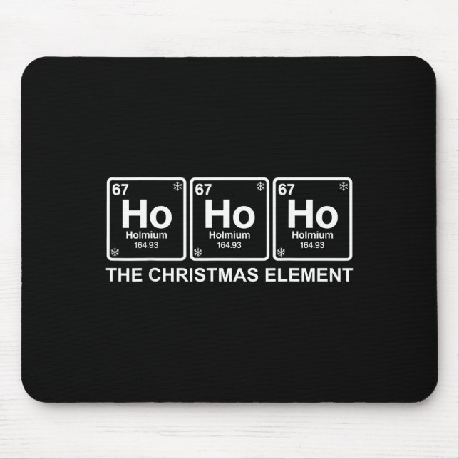 Funny Christmas Ho Ho Ho 67 Chemistry Science Peri Mouse Pad (Front)