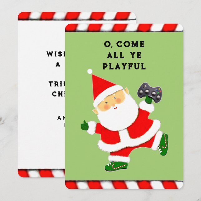 Funny Christmas Holiday Card (Front/Back)