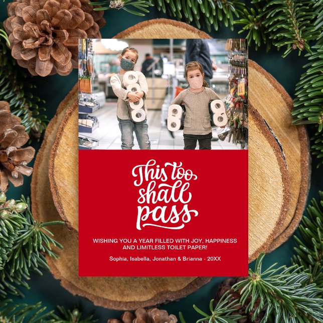 Funny Christmas Holiday Family Photo Custom Text (Creator Uploaded)