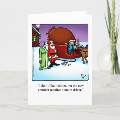 Funny Christmas Holiday Greeting Card