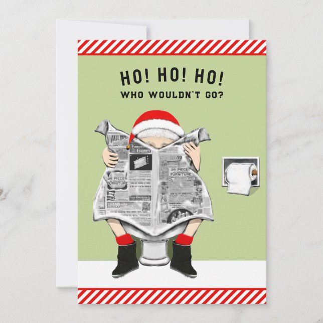 Funny Christmas Holiday Party Invitation (Front)
