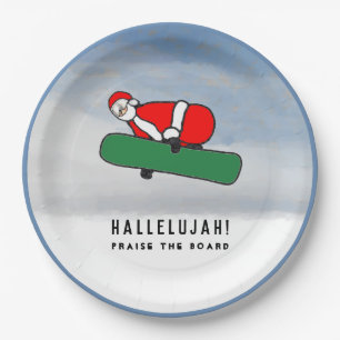 Funny Christmas Holiday Party Paper Plates