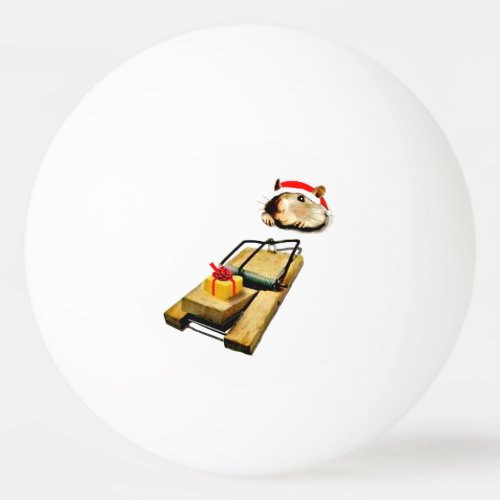 Funny Christmas Holiday Ping Pong Ball