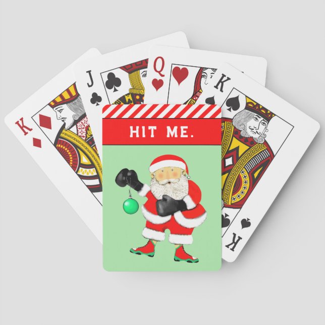 Funny Christmas Holiday Poker Cards (Back)