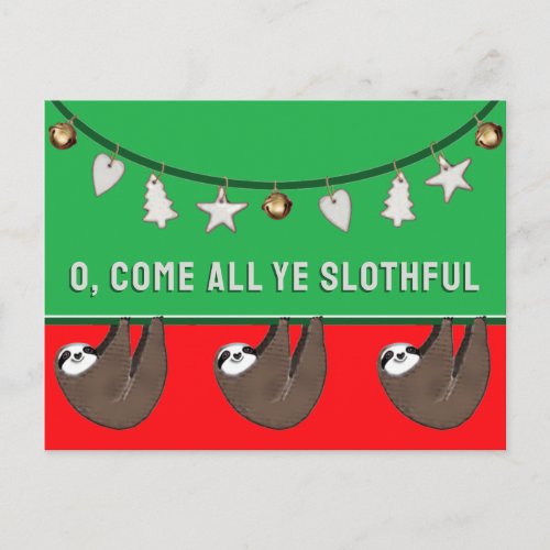 Funny Christmas Holiday Postcard