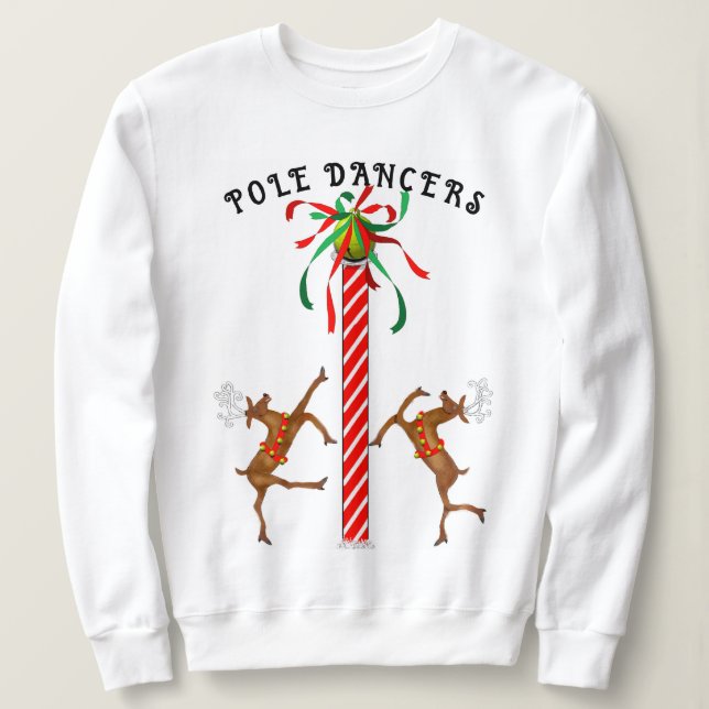 Funny Christmas Holiday Sweatshirt (Design Front)