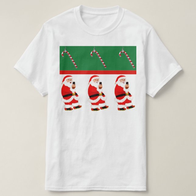 Funny Christmas Holiday T-Shirt (Design Front)