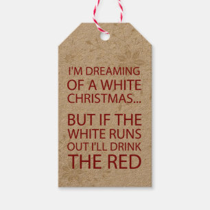 Funny Christmas Holiday Wine Gift Tags