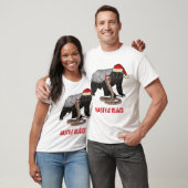 Funny Christmas Honey Badger and Snake Slogan T-Shirt (Unisex)