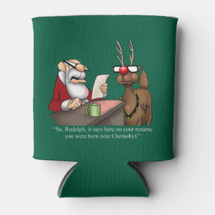 Funny Christmas Humor Can Cooler