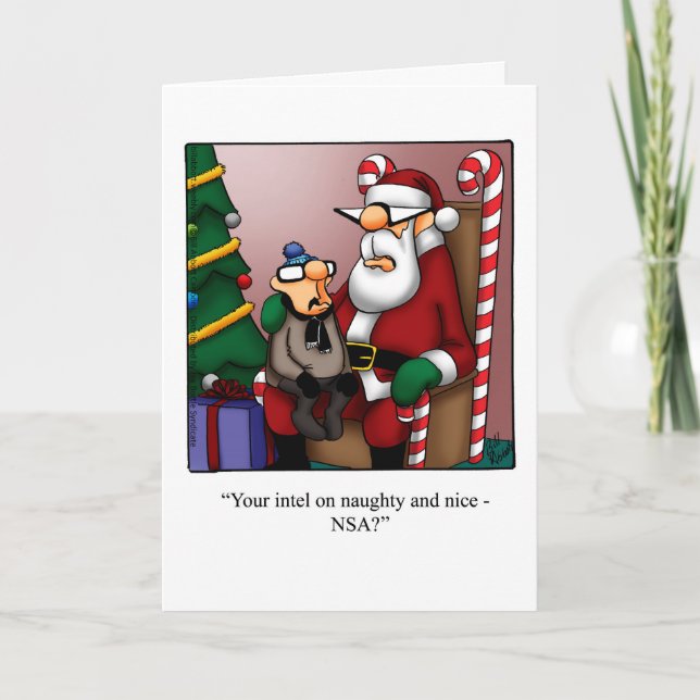 Funny Christmas Humor Geeting Card (Front)