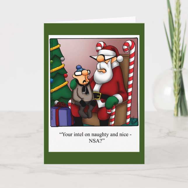 Funny Christmas Humor Geeting Card (Front)